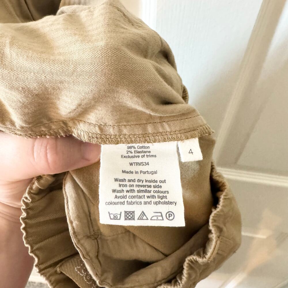 Toast Gabi Cotton Pull On Pants in Ash Brown - Picture 11 of 11